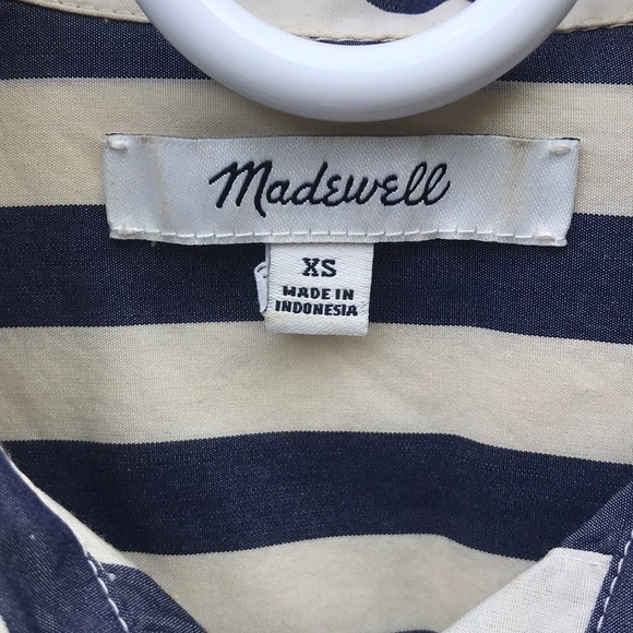 Madewell striped long sleeve button down - Picture 2 of 2